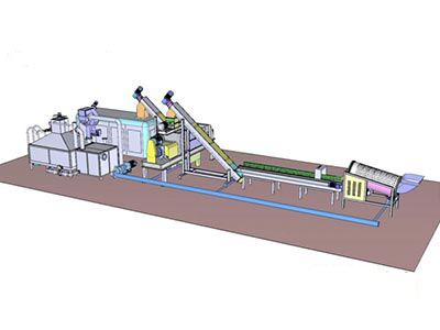 餐廚垃（lā）圾處理  濕垃圾處理 大型（xíng）餐廚垃圾處理生產線設備 餐（cān）廚垃圾綜合處理設備
